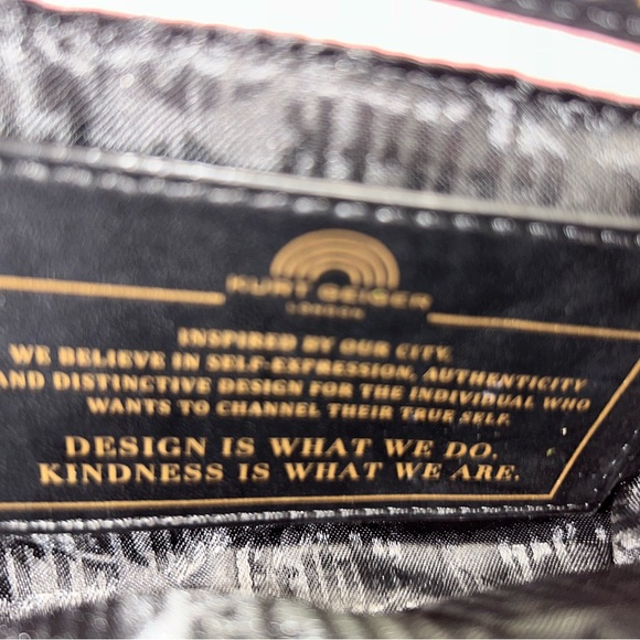 Kurt Geiger Pink Embellished Clutch with Gold Chain - Picture 6 of 9